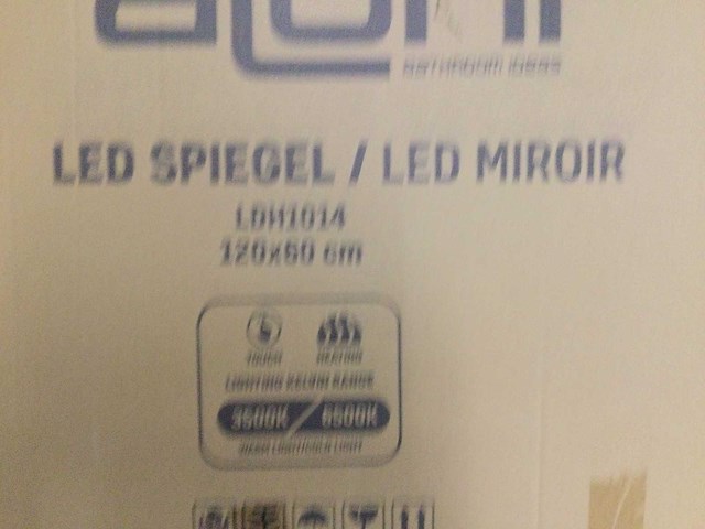 Aloni - ldh1014 - spiegel met led +verwarming 120x60 cm. - afbeelding 3 van  5