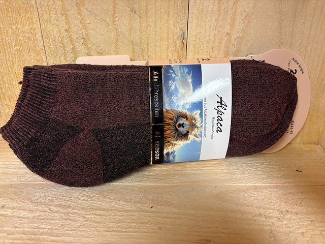 Alpaca wool blend socks - 2 pack (500x) - afbeelding 1 van  3