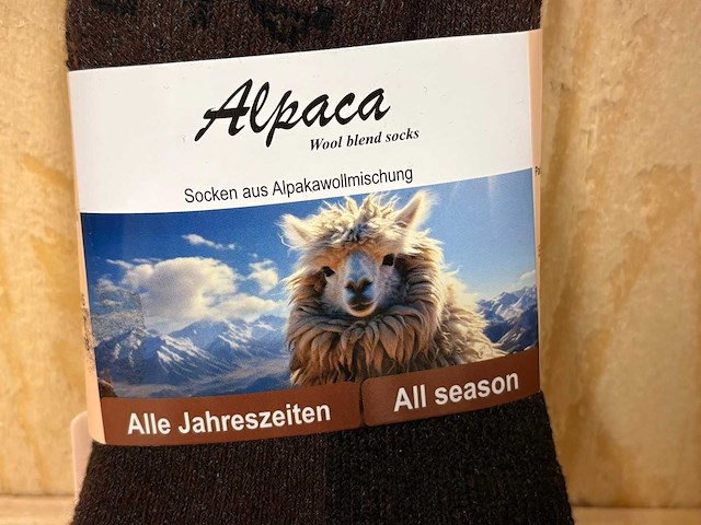 Alpaca wool blend socks - 2 pack (500x) - afbeelding 2 van  3