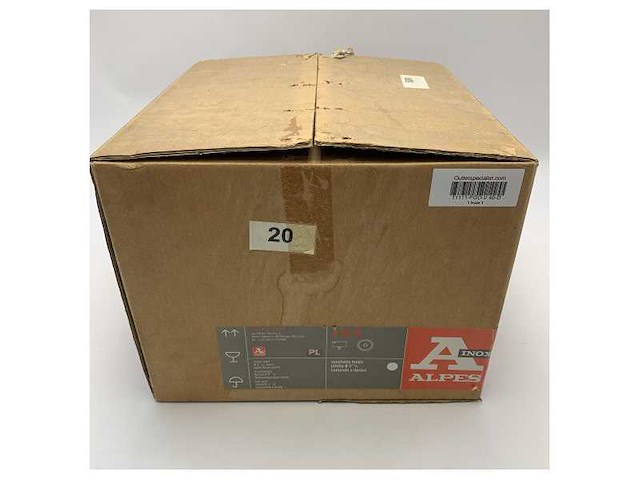 Alpes stainless steel v40d round build in sink d40 cm - afbeelding 4 van  5