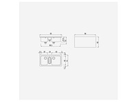 Alpex inox 50/98 2v1b-e double sink 900 mm - afbeelding 4 van  4