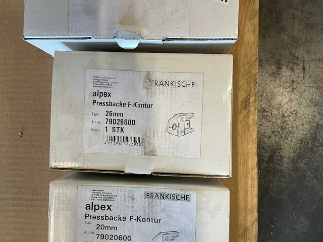 Alpex persbekkenset f-contour 63/50/26/20/16mm - afbeelding 5 van  7