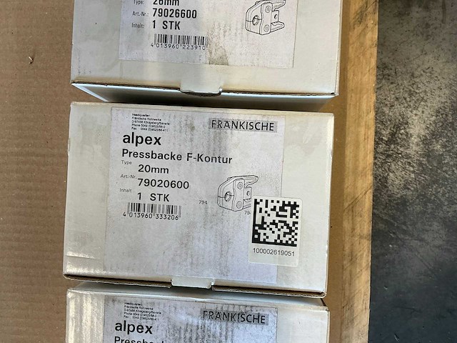 Alpex persbekkenset f-contour 63/50/26/20/16mm - afbeelding 6 van  7