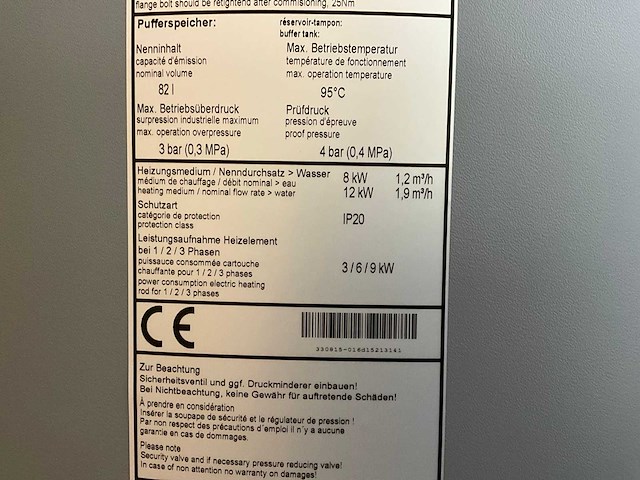 Alpha innotec 15213141 hydrauliekmodule 12kw 400v 280 liter - afbeelding 8 van  10