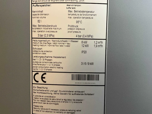 Alpha innotec 15213141 hydrauliekmodule 12kw 400v 280 liter - afbeelding 10 van  10