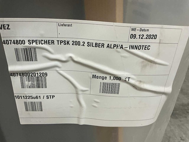 Alpha-innotec 200 liter diffusiedicht geisoleerd tpsk 200.2 buffervat - afbeelding 3 van  4