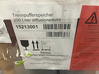 Alpha-innotec 200 liter diffusiedicht geisoleerd tpsk 200.2 buffervat - afbeelding 4 van  4