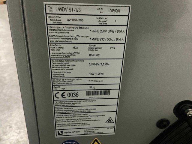 Alpha innotec hsdv 9m-1/3 warmtepompset - afbeelding 4 van  13