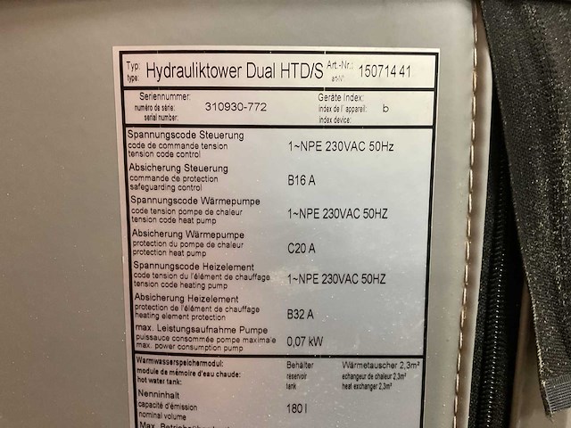 Alpha innotec hydrauliktower dual htd/s warmtepompboiler - afbeelding 4 van  7