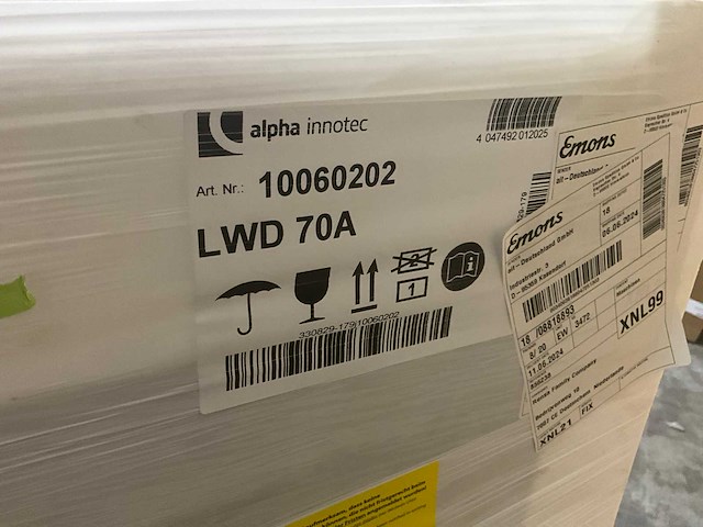 Alpha innotec warmtepomp l/w dual lwd 70 a 7,7kw 65gr.c-400v - afbeelding 5 van  7