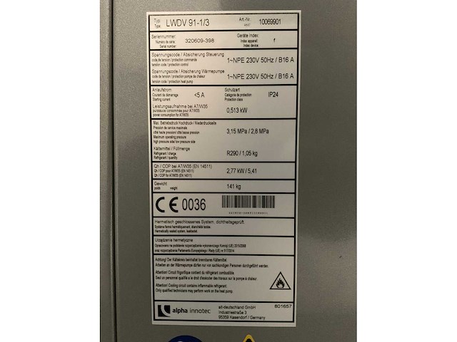 Alpha innotec warmtepompset - afbeelding 5 van  9