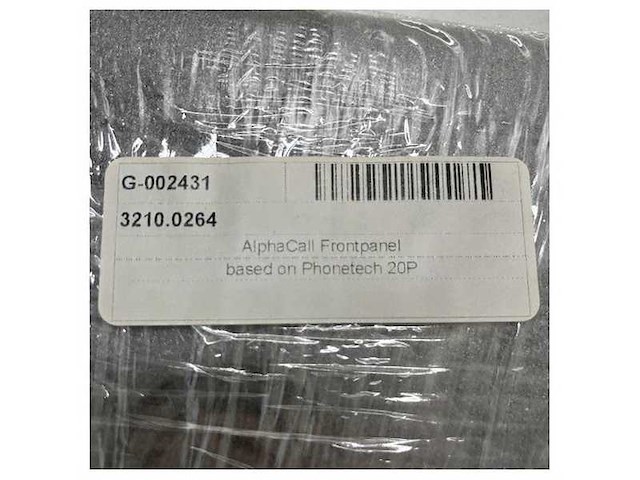 Alphatron alphacall frontpanel bezel black - grey - g-002431 - afbeelding 3 van  5