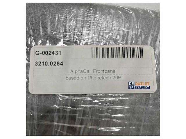 Alphatron alphacall frontpanel bezel black - grey - g-002431 - afbeelding 2 van  4