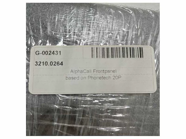 Alphatron alphacall frontpanel bezel black - grey - g-002431 - afbeelding 3 van  5