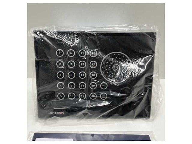 Alphatron alphacall ph intercom 20 line black - 3210.1076 - afbeelding 1 van  2