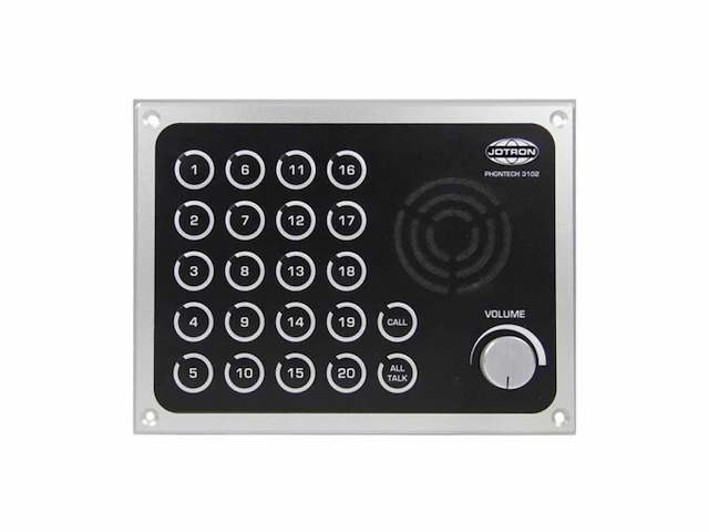 Alphatron alphacall ph intercom 20 line black - 3210.1076 - afbeelding 1 van  6