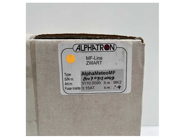 Alphatron alphameteo mf mk2 black weather station display - afbeelding 5 van  6