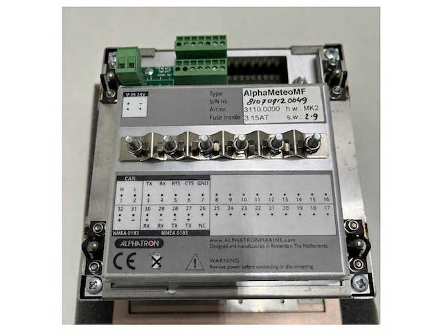 Alphatron alphameteo mf mk2 black weather station display - afbeelding 3 van  6
