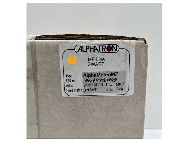 Alphatron alphameteo mf mk2 black weather station display - afbeelding 5 van  6