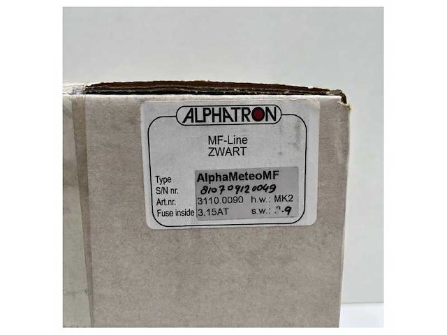 Alphatron alphameteo mf mk2 black weather station display - afbeelding 4 van  5
