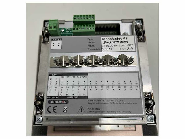 Alphatron alphameteo mf mk2 black weather station display - afbeelding 3 van  6