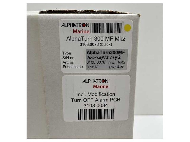 Alphatron alphaturn 300 mf mk2 black rate of turn display - afbeelding 6 van  7
