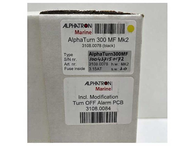 Alphatron alphaturn 300 mf mk2 black rate of turn display - afbeelding 6 van  7