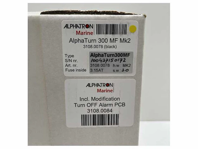 Alphatron alphaturn 300 mf mk2 black rate of turn display - afbeelding 6 van  7