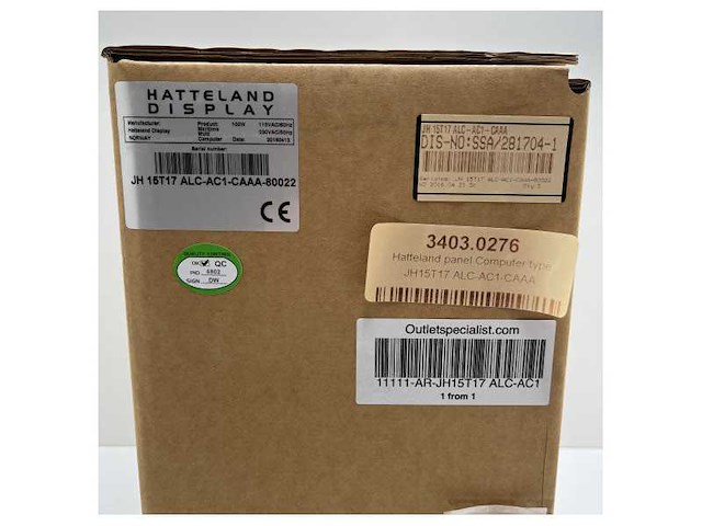 Alphatron hemsteland alphascreen 15 15 inch marine monitor 230v - jh15t17 - afbeelding 5 van  5