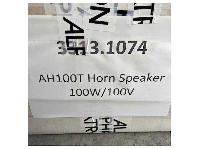 Alphatron horn speaker ah100t 100 watt 100v - 3313.1074 - afbeelding 3 van  4
