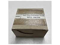 Alphatron megatron potentiometer duo 2 x 20 kohm for fu-tiller mp20 - afbeelding 5 van  5