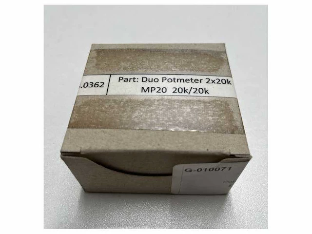 Alphatron megatron potentiometer duo 2 x 20 kohm for fu-tiller mp20 - afbeelding 6 van  6