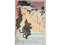 Alphonse mucha - litho - 70 x 50 - afbeelding 2 van  4