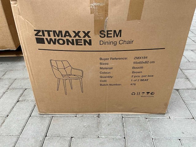 Alpine - champagne sem - dining chair (4x) - afbeelding 2 van  3
