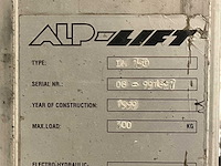 Alplift - 1999 - lm 750 - materiaallift - afbeelding 5 van  6