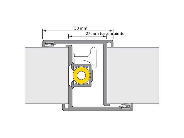 Alprokon p-prefab-2 / 40mm - 2200mm nemef 4119/27 deurnaald - afbeelding 1 van  2