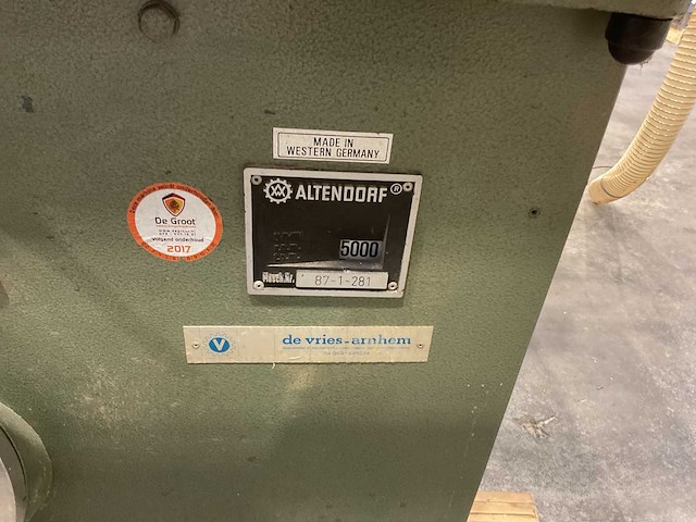 Altendorf f-45 formaatcirkelzaagmachine - afbeelding 2 van  15