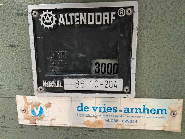 Altendorf f45 formaat opdeelzaagmachine - afbeelding 8 van  11