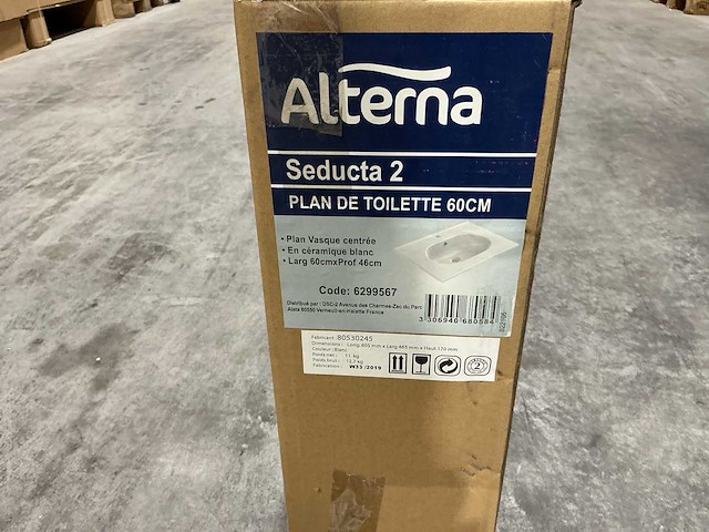 Alterna 60cm seducta 2 plan de toilette 6299567 wasbak - afbeelding 35 van  39