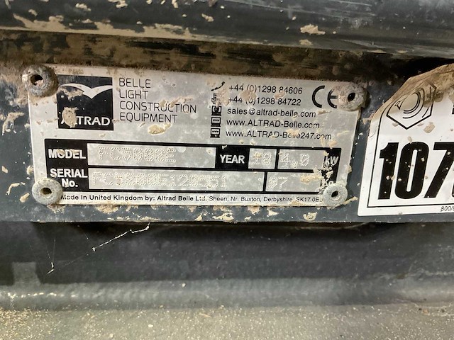 Altrad belle - fc5000e - trilplaat - afbeelding 4 van  12