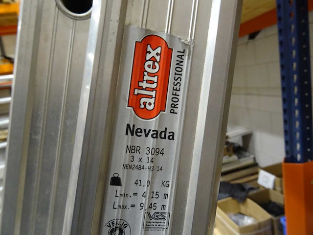 Altrex - nevada - uitschuifladder 2x14 - afbeelding 2 van  2