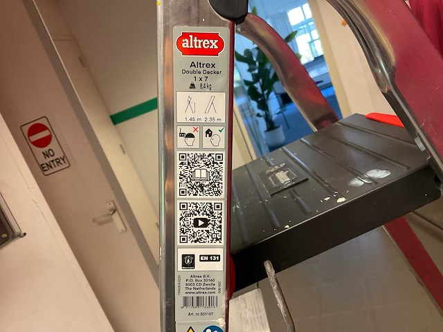 Altrex double decker 1x7 bordestrap - afbeelding 2 van  2