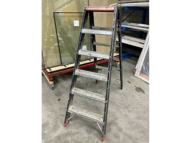 Altrex double decker 6 aluminium uitzettrap - afbeelding 2 van  6