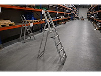 Altrex double decker d805 aluminium uitzettrap - afbeelding 3 van  3