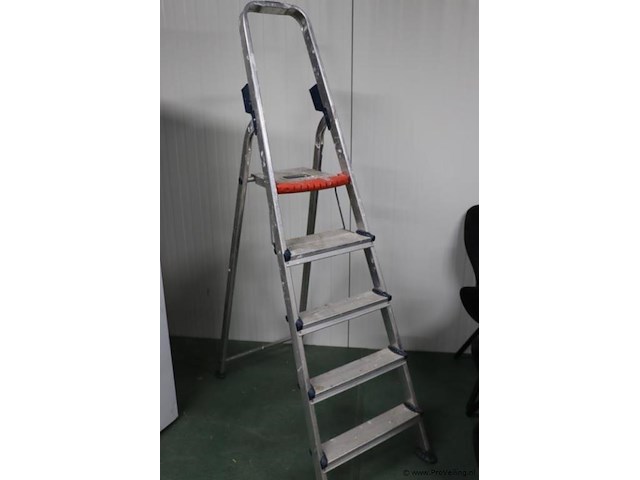 Altrex double decker huishoudtrap, aluminium type d805 - afbeelding 1 van  7