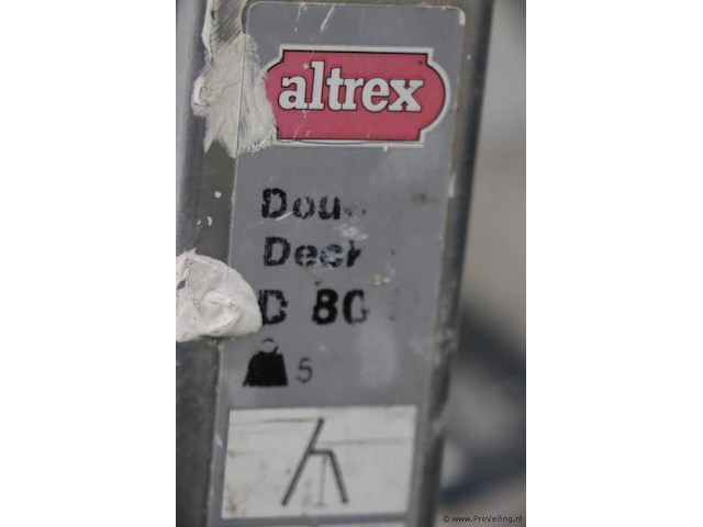 Altrex double decker huishoudtrap, aluminium type d805 - afbeelding 6 van  7