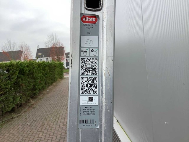Altrex pro+keu 1x16 ladder - afbeelding 3 van  3
