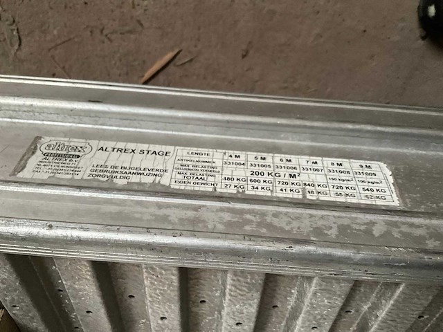 Altrex stage loopbrug 8 meter (2x) - afbeelding 4 van  8
