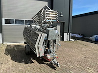 Altrex steigeraanhanger met asc steiger en aboma dakrandbeveiliging