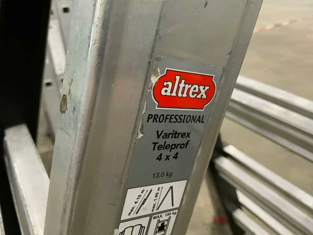 Altrex variflex teleprof 4x4 uitschuif/vouwladder - afbeelding 5 van  7
